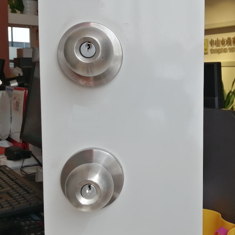 7204 Kế cửa khóa hình trụ Khóa Keyed Chứcnăng bênngoài Satin Chrome Kết thúc