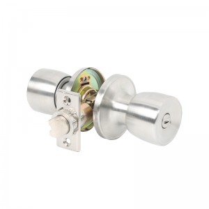2503 Bộ Knob cửa riêng tư, Tay cầm cửa bên trong Tulip với Tấm chốt có thể tháo rời, Núm cửa không chìa khóa cho phòngngủ hoặc phòng tắm, Niken Satin